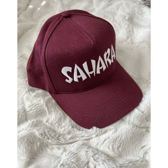 New Sahara Hotel and Casino Las Vegas Trucker Hat Cap Burgundy Mens Women’s OS - Picture 8 of 8